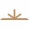 Ekena Millwork Saratoga Smooth Timber Gable Bracket, Western Red Cedar, 60"W x 22"H x 1 1/2"D x 3 1/2"F, 9/12 Pitch GBW060X22X0204SAR00SWR - alternate 1